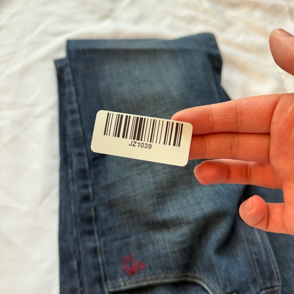 Dark Blue Flared Jeans - Picture 10 of 11